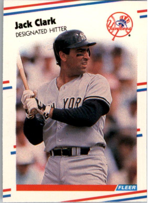 1988 Fleer Mini Baseball Cards 039      Jack Clark